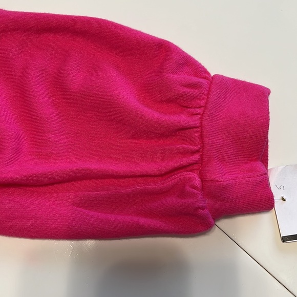 1060 Sundry Women’s Bright Pink Blouson Sleeve Lightweight Sweatshirt Size 1/Sm - Picture 6 of 9